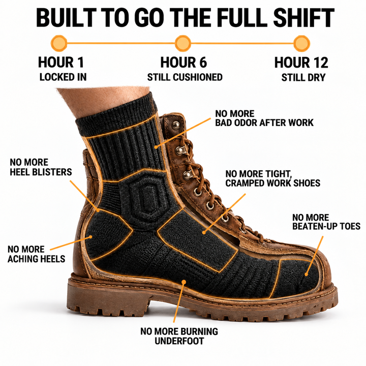 Your shoes are not the problem. Your socks are.